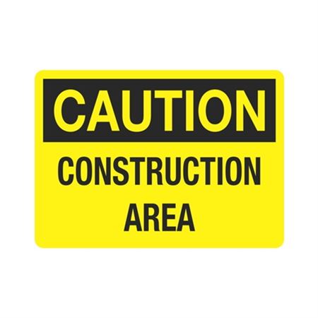 Caution Construction Area Sign